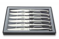 Coffret de 6 couteaux de table Laguiole inox