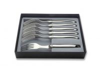Coffret de 6 fourchettes de table Laguiole inox