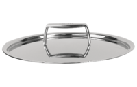 Couvercle inox a anse vissee 28 cm Castelpro