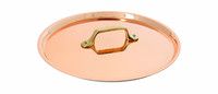 Couvercle rond Inocuivre anse laiton o 28cm