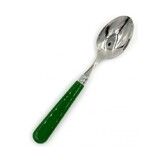 Cuillere a dessert Newbridge vert olive