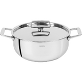 Faitout 18 cm 2 anses avec couvercle inox Castelpro 5 ply