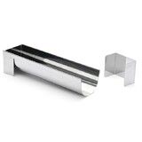 Gouttiere a buche ronde fine demontable grand modele en inox 30 x 8 cm
