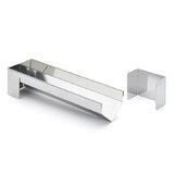 Gouttiere buche triangulaire demontable en inox de 30 x 8 cm