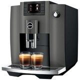 Machine a cafe automatique avec broyeur a grain E6 Dark Inox EC
