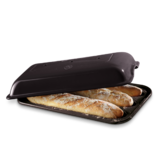 Moule baguettes en ceramique 39,5x23 cm Gris Fusain