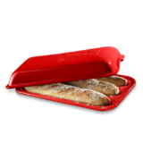 Moule baguettes en ceramique 39,5x23 cm Rouge Grand Cru
