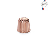 Petit moule cannele bord. cuivre o 45