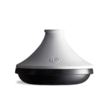 Petit Tajine en ceramique 27,5x27,5 cm Blanc/Ardoise DELIGHT