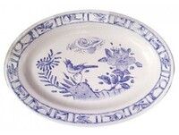 Plat ovale OISEAU BLEU