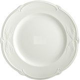 Plat rond plat ROCAILLE BLANC