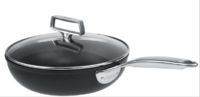 Sauteuse 28 cm Castelpro fixe ultralu IND. revetue Exceliss + couv verre