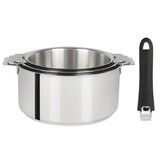 Serie de 3 casseroles Mutine amovibles 16 a 20 cm + 1 poignee noire