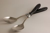 Service a salade Diana nacre noir