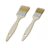 Set de 2 pinceaux patissiers soie naturelle manche en bois largeur 30 mm