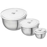 Set de 3 bols sous vide avec couvercle ZWILLING FRESH & SAVE, S/M/L, 6-PCS, Acie