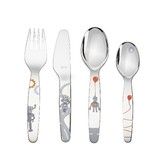 Set 4 couverts de table en inox pour enfant 'Petit Robot'
