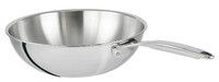 Wok 32 cm inox Castelpro sans couvercle