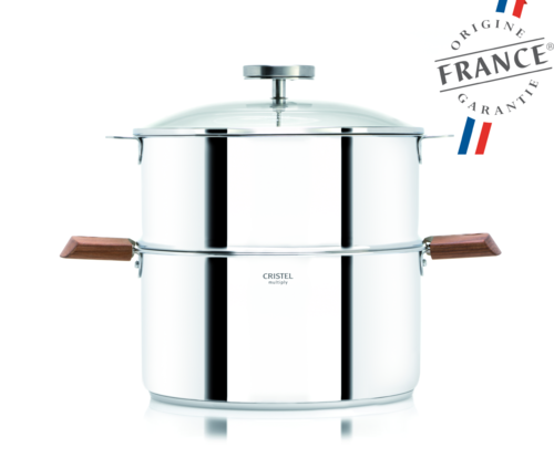 BIOME: Cuisson Saine avec thermomètre intégré Anses Noyer 20 cm