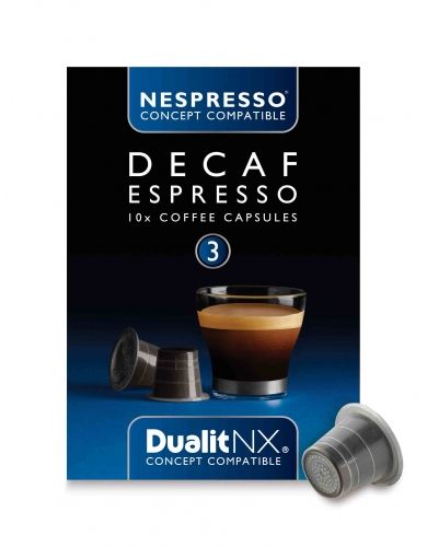 Café Décaf Espresso : 90 % Arabica & 10 % Robusta - 10 Capsules - Indice 3