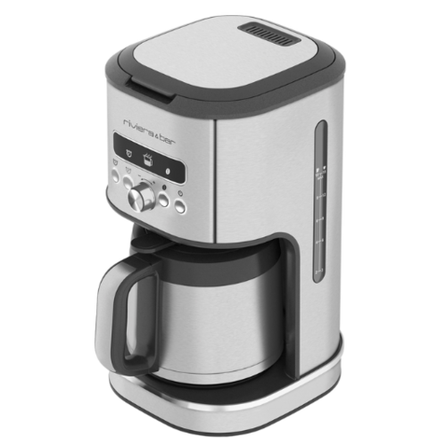 Cafetière filtre programmable inox isotherme 1,5 l