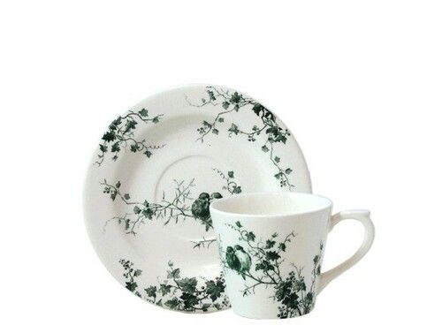 Coffret De 2 Tasses Avec Soucoupe En Faïence Thé Les Oiseaux