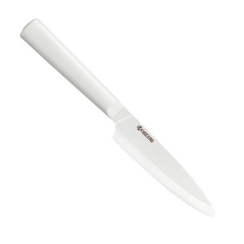 Couteau d\'office 11 cm lame céramique - manche blanc