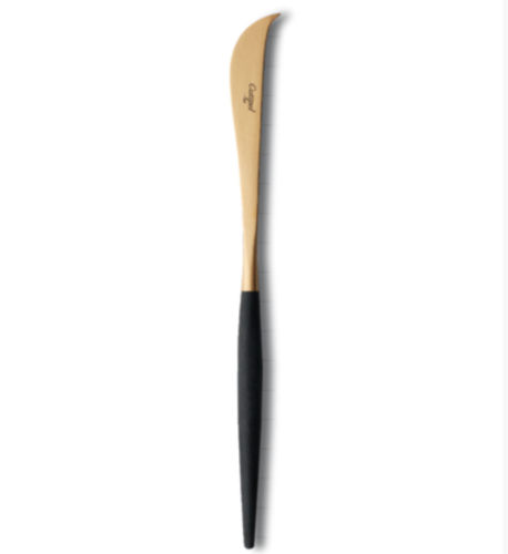 Couteau de découpe pour viande Goa noir acier brossé Gold