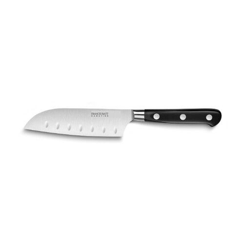 Couteau mini santoku 13 cm manche noir rivets inox