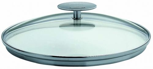 Couvercle ovale en verre Platine 30 cm KOV30P