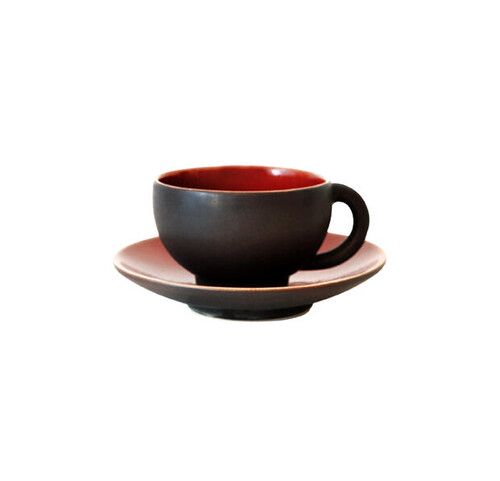 Tasse & Soucoupe Thé TOURRON CERISE