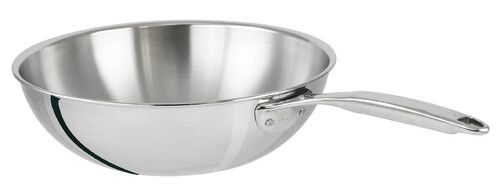 Wok 32 cm inox castel pro sans couvercle