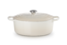 Cocotte Signature en fonte émaillée ovale 31 cm Meringue