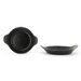 Set de 6 fc plat a uf 18cm noir effet fonte