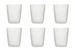 Set de 6 Verres à eau en plastique incassable 300 ml Transparent