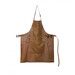 Tablier bbq en cuir - vintage cognac