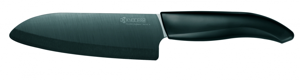 Couteau céramique Santoku 14cm manche noir - Kyocera - MaSpatule
