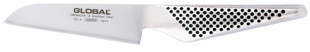 Global série GS couteau éplucheur coupe droite GS6 inox 10 cm