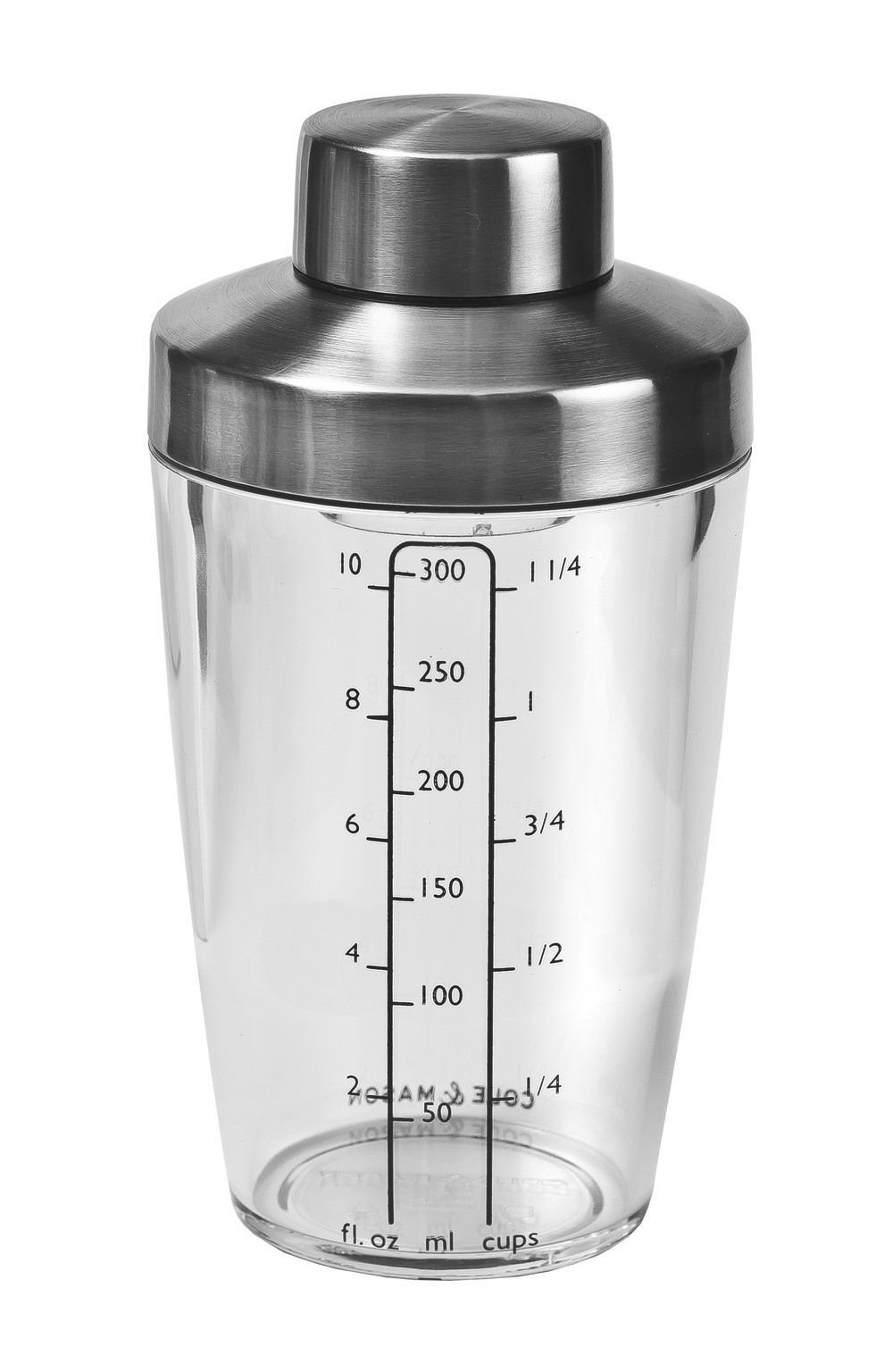 Shaker à Vinaigrette avec Disque mélangeur intégré 300 ml Acier inoxydable  - CH106999 - COLE & MASON